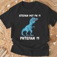 Trex Meme Dinosaur With Overbite Stefan With Ph Stephan S T-Shirt Geschenke für alte Männer