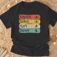 Triatlón Natación Ciclista Corredor Triatleta Camiseta unisex Regalos para ancianos