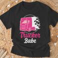 Trucker Babe Truck Driver T-Shirt Gifts for Old Men