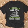 Trucker Studier Kann Jeder Trucker Fahren Nur Die Besten Truck T-Shirt Geschenke für alte Männer