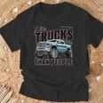 I Like Trucks More Than People Humorous Auto Enthusiast T-Shirt Gifts for Old Men