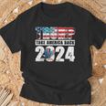 Trump 2024 Flag Take America Back 4Th Of July Trump 2024 T-Shirt Gifts for Old Men