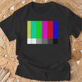 Tv Offline Color Bars Test Pattern Technical Difficulties T-Shirt Gifts for Old Men