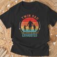 Twin Dad Like A Regular Dad But Exhausted Father's Day T-Shirt Gifts for Old Men