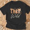 Two Wild Fox Woodland Animal 2Nd Birthday 2 Year Old T-Shirt Gifts for Old Men