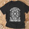 Never Underestimate An Old Man Who Was A Firefighter T-Shirt Gifts for Old Men