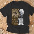 Never Underestimate An Old Man Vietnam Veteran Patriotic Dad T-Shirt Gifts for Old Men