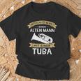 Underschätze Niemal Eine Alten Mann Mit Einer Tuba T-Shirt Geschenke für alte Männer