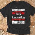 Unterschätze Niemals Ein Alten Mann Aus Cottbus T-Shirt Geschenke für alte Männer