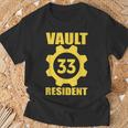 Vault 33 Resident Yellow Blue T-Shirt Gifts for Old Men