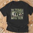 Veteran Lives Matter Camo Veteran Lives Matter T-Shirt Gifts for Old Men