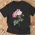 Vintage & Pink Rose T-Shirt Geschenke für alte Männer