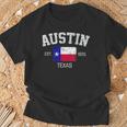 Vintage Austin Texas Est 1839 Souvenir T-Shirt Gifts for Old Men