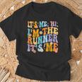 Vintage It's Me Hi I'm The Runner It's Me T-Shirt Gifts for Old Men