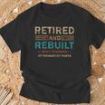 Vintage Retired And Rebuilt Body Contains Aftermarket Part T-Shirt Gifts for Old Men