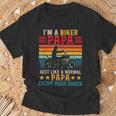 Vintage-Retro Ich Bin Ein Biker Papa Definitioniel Cooler T-Shirt Geschenke für alte Männer