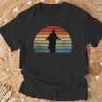 Vintage Retro Sunset Jesus Silhouette T-Shirt Gifts for Old Men