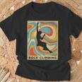 Vintage Rock Climbing Sport Retro Poster T-Shirt Gifts for Old Men