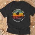 Vintage Solar Eclipse 2024 Totality Deer Mountain 8 April T-Shirt Gifts for Old Men