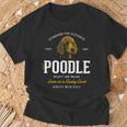 Vintage Style Retro Poodle T-Shirt Geschenke für alte Männer