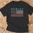 Vintage Sunset American Flag Hurley Mississippi T-Shirt Gifts for Old Men