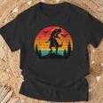 Vintage T-Rex Dinosaurier März Retro Sonnenuntergang Dinosaurier T-Shirt Geschenke für alte Männer