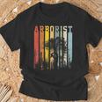 Vintage Text Stripes Arborist T-Shirt Geschenke für alte Männer