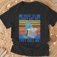 Vintage When The Ladies Get Hot They Call Me Hvac Technician T-Shirt Gifts for Old Men