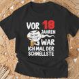 Vor 18 Jahren War Ich Mal Der Fastelste 18Th Birthday T-Shirt Geschenke für alte Männer