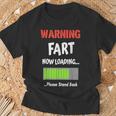 Warning Fart Now Loading Please Stand Back Gag T-Shirt Gifts for Old Men