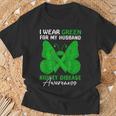 I Wear Green For My Husband Kidney Disease Awareness Day T-Shirt Gifts for Old Men