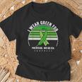I Wear Green Mental Health Awareness Month Mental Health T-Shirt Gifts for Old Men