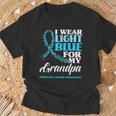 I Wear Light Blue For My Grandpa Prostate Cancer Awareness T-Shirt Gifts for Old Men