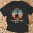 Weimaraner Dog Vintage Weimaraner Dad T-Shirt Gifts for Old Men