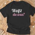 Weißt Du Was Reverse Ich Werde Eine Große Schwester T-Shirt Geschenke für alte Männer