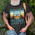 Whiskey Goes In Wisdom Comes Out Fathers Day Dad T-Shirt Gifts for Old Men