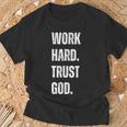 Work Hard Gifts, Trust God Kanye Shirts, Work Hard Shirts, Christian Shirts