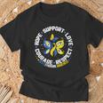 World Down Syndrome Day Awareness Hope Love Support Courage T-Shirt Gifts for Old Men