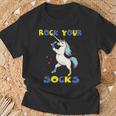 World Down Syndrome Day Rock Your Socks Unicorn T-Shirt Gifts for Old Men