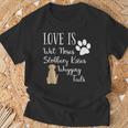 Yellow Labrador Retriever Dog Love Lab Drawing Saying T-Shirt Gifts for Old Men