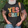 Yes Chef Saying Slang Restaurant Chef Cook Cooking T-Shirt Gifts for Old Men