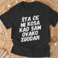 Zgodan Bosna Hrvatska Srbija Jugo Balkan T-Shirt Geschenke für alte Männer