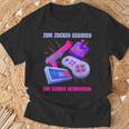 Zum Zocken Geboren Zum Schule Forces I Console Ps5 Gaming T-Shirt Geschenke für alte Männer