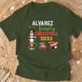 Alvarez Family Name Alvarez Family Christmas T-Shirt Gifts for Old Men