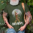 Bigfoot Rock Roll Sasquatch Christmas Believe T-Shirt Gifts for Old Men