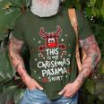 This Is My Christmas Pajama Christmas Reindeer T-Shirt Gifts for Old Men