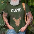 Cupid Santa Reindeer Matching Family Group Christmas Pajamas T-Shirt Gifts for Old Men