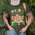 Family Christmas Crew Cookie Gingerbread Xmas Lights T-Shirt Gifts for Old Men