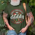 First Christmas As A Daddy Family Santa Hat Xmas Pjs New Dad T-Shirt Gifts for Old Men