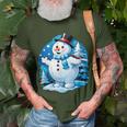 Frosty Friends Christmas Snowman In Winter Wonderland T-Shirt Gifts for Old Men